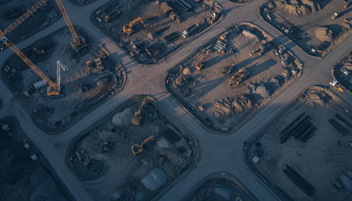 Construction site overview